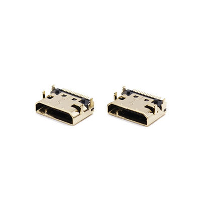 19 พิน ไมโคร HDMI เบ้า LCP C ประเภทตัวเชื่อมต่อตัวเมียสำหรับ PCB
