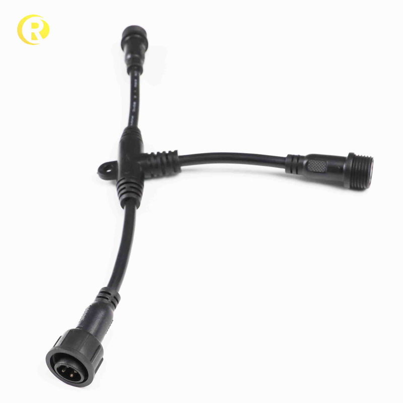 สายเคเบิลต่อขยายขั้วต่อ M12 ตัวผู้และตัวเมียแบบกันน้ำ 3 4 5 8 12 Pin Sensor