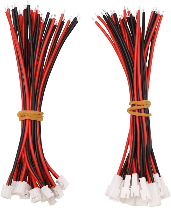 Micro Mini JST PH XH2.0 สายรัดอิเล็กทรอนิคส์ 2Pin Connector Plug Male Silicone