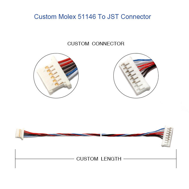ชุดลากสายไฟฟ้า 5P 6P MOLEX 51146 1.25 มม. พร้อมตัวยึดตัวเรือน A1254 SMD