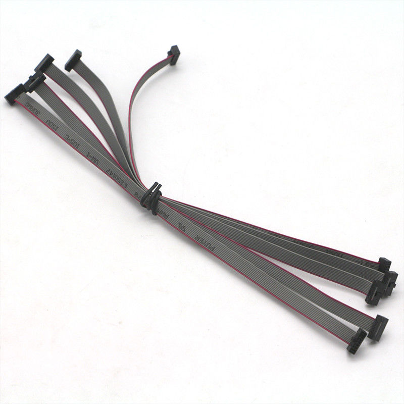 OEM 10cm Flat Flex สายริบบิ้น IDC 5 พิน 10 พิน 20 พิน 30 พินคอร์