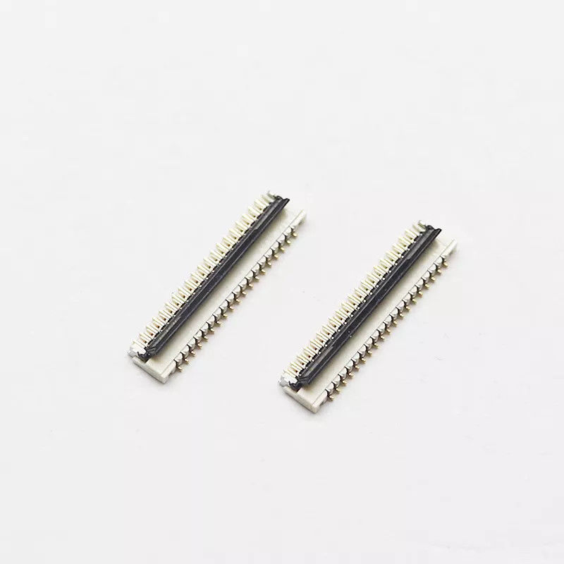 ระยะห่างทางอิเล็กทรอนิกส์ 0.3MM ความสูง 1.0mm PCB Connector 13-71pin ด้านล่าง Contact