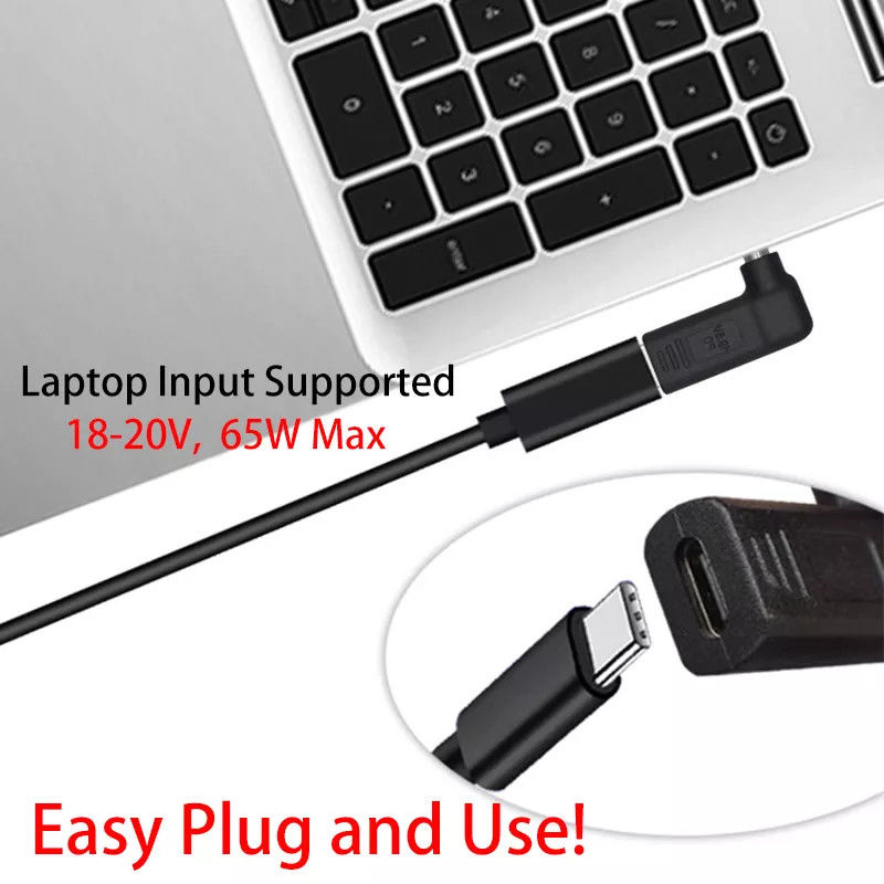 USB Type C หญิงเป็น DC 5525 ตัวแปลงชาย PD Decoy Spoof Trigger Plug Jack