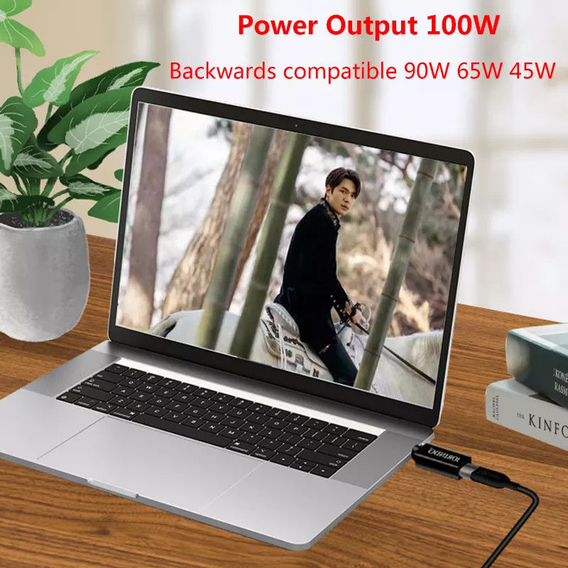 100W USB Type C หญิงถึง DC 5.5x2.5 มม. ชาย PD Connector ชาร์จเร็วอย่างรวดเร็ว