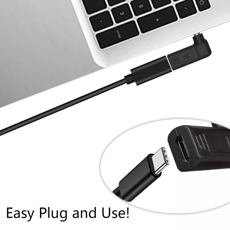 100W USB Type C หญิงถึง DC 5.5x2.5 มม. ชาย PD Connector ชาร์จเร็วอย่างรวดเร็ว
