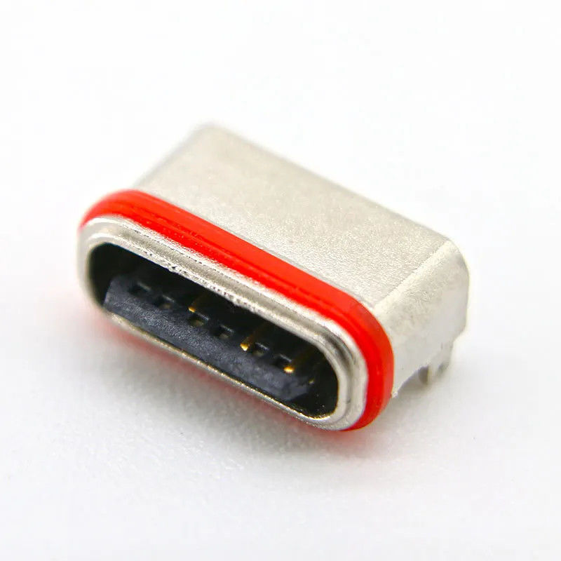 ขั้วต่อ SMT 6 ขาแนวนอนหญิง USB3.0 USB3.1 สำหรับการชาร์จ