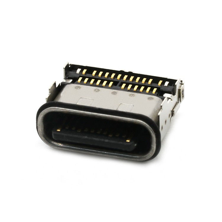 IP68 24Pin กันน้ํา USB ประเภท C โซค็อตหญิง 2 แถว SMT Connector