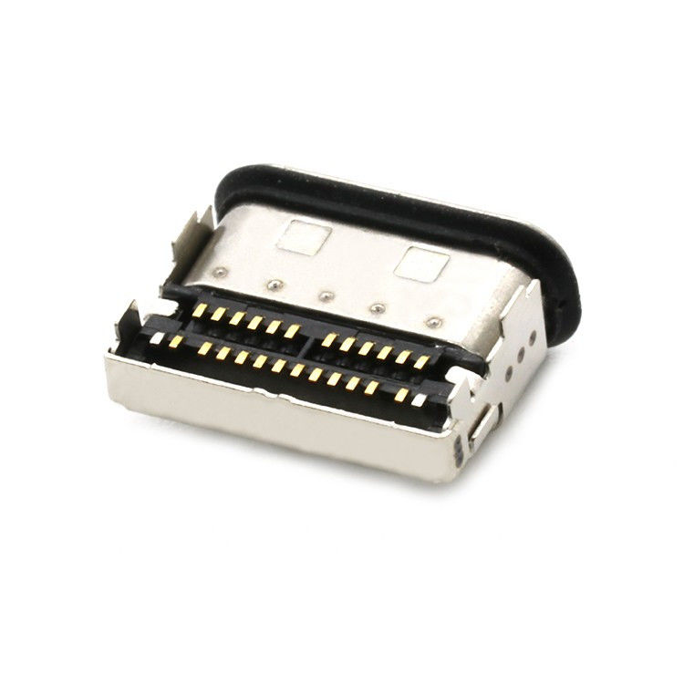 IP68 24Pin กันน้ํา USB ประเภท C โซค็อตหญิง 2 แถว SMT Connector