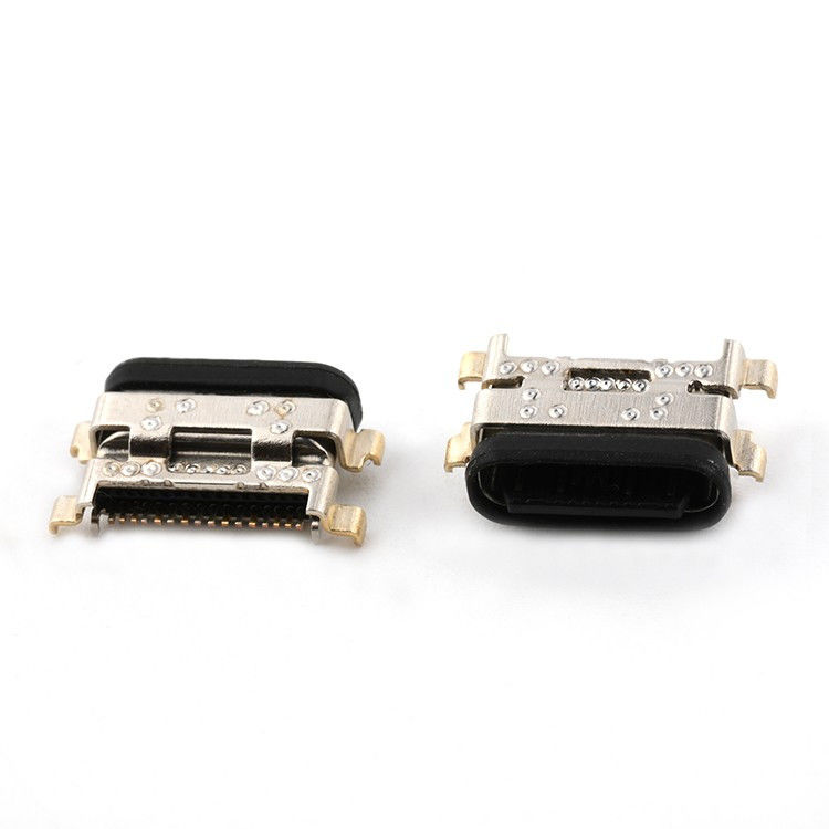 ซิง 1.13 มิลลิเมตร 16Pin IPX8 กันน้ํา USB ประเภท C ผู้หญิงโซเค็ตเชื่อม