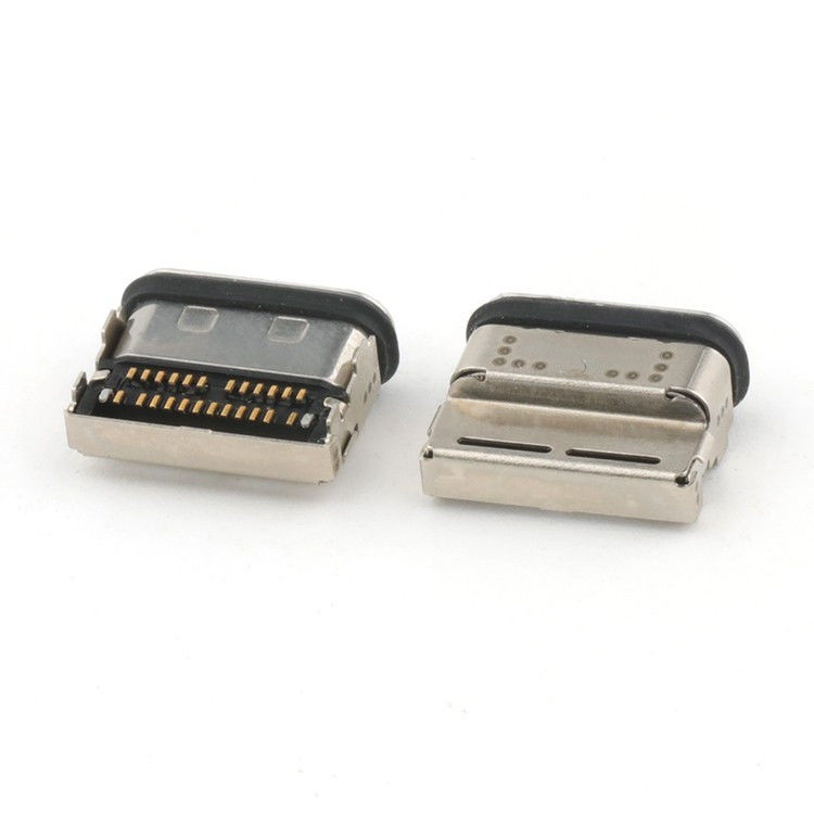 24pin USB C Connector SMT ประเภท IPX8 กันน้ํา USB C ประเภท Connector หญิง