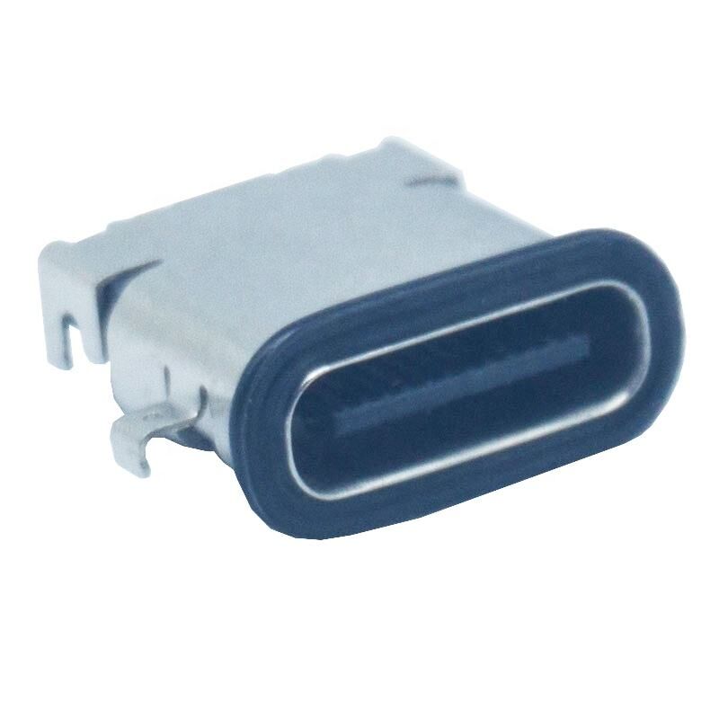 24pin 3.1 กันน้ํา IPX7 USB C Connector สําหรับสมาธิสวมชาร์จ PCB Connector Solder Type c
