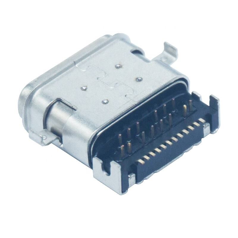 24pin 3.1 กันน้ํา IPX7 USB C Connector สําหรับสมาธิสวมชาร์จ PCB Connector Solder Type c