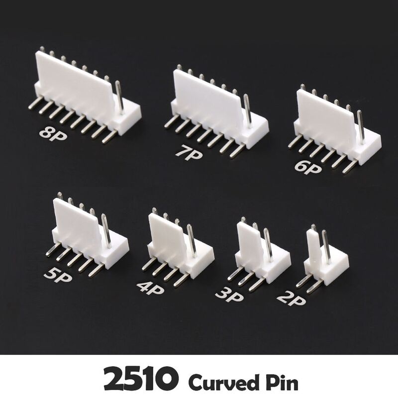 2.54 หัวต่อแบบวายร์ทูบอร์ด LCP แนวตั้ง 90 องศา Jst 2.5 มม. ขั้วต่อ SMT PCB