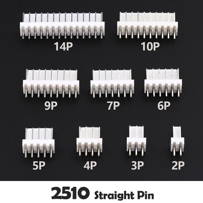 2.54 หัวต่อแบบวายร์ทูบอร์ด LCP แนวตั้ง 90 องศา Jst 2.5 มม. ขั้วต่อ SMT PCB