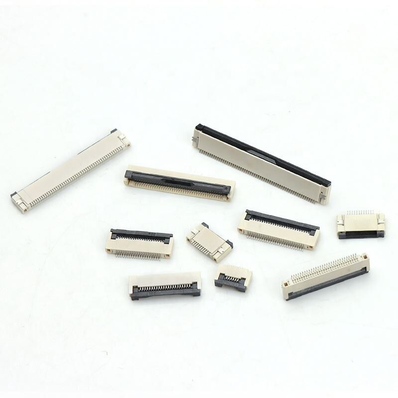 ขั้วต่อ FPC แบบ Flip-lock แนวนอน ชนิด ZIF สูง 2.0 มม. 4-60 พิน ระยะห่าง 0.5 มม. ขั้วต่อ FPC/FFC