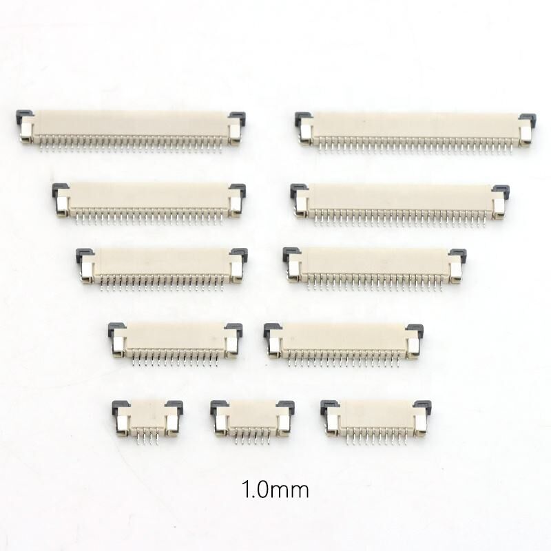 1.0mm Fpc Connector 4-40pin แบบ SMT ทิศทาง ติดต่อด้านบน 1.0 FPC Connector