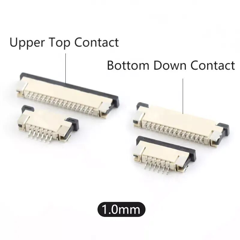 1.0mm Fpc Connector 4-40pin แบบ SMT ทิศทาง ติดต่อด้านบน 1.0 FPC Connector