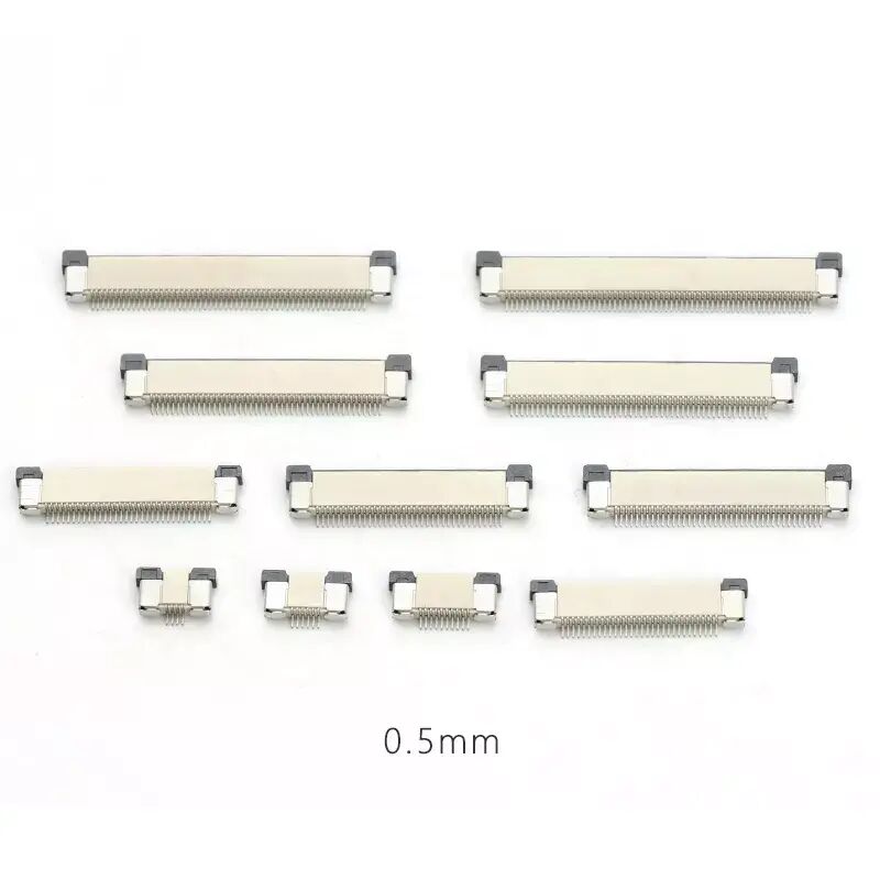 ขั้วต่อ FPC 0.5 มม. แบบแนวนอน SMT แบบ Flip-lock หน้าสัมผัสบน/ล่าง 4-60 พิน