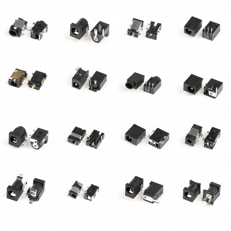 5 PIN DC-058-1.3mm DIP ทองแดง ติดต่อ ไนลอน Housing DC Power Adapter Plug Jack หญิง