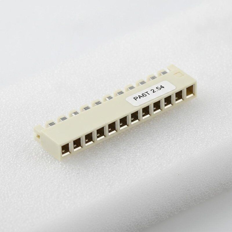 หัวต่อตัวเมีย PA6T UL94V-0 พร้อมระยะพิทช์ 2.54 มม. และหน้าสัมผัสทองเหลืองชุบทอง