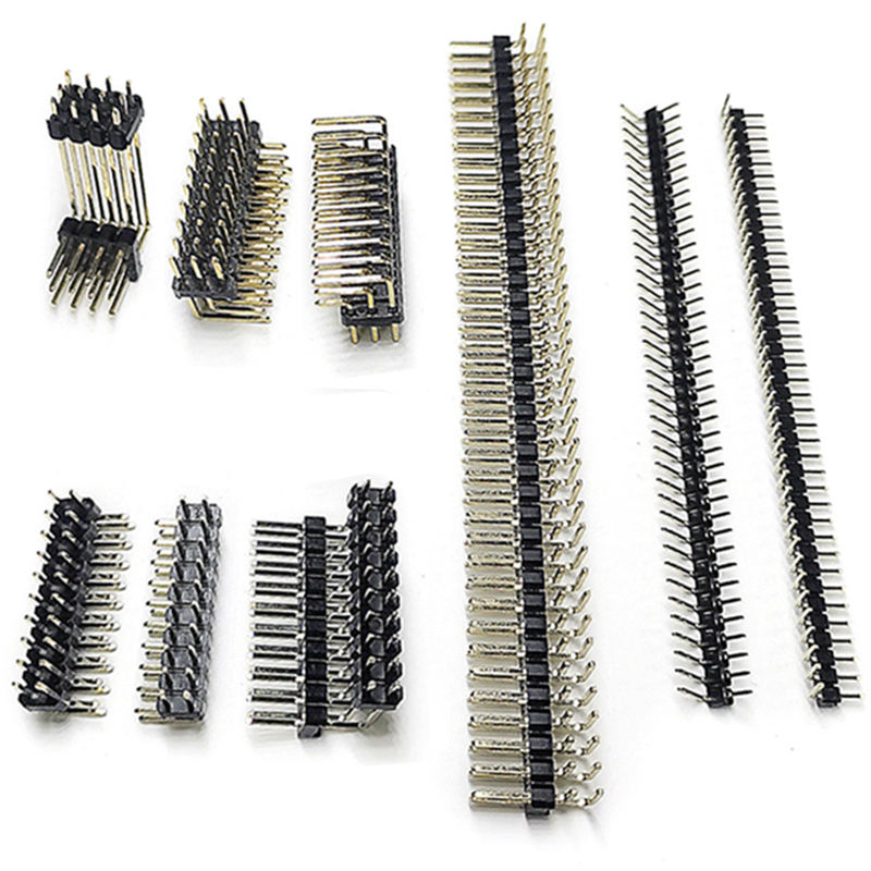 Press Fit Dual 6 8 20 Pin 2*14 2*3 5 Female 1mm 1.27mm 2mm 2.54mm Pitch Angle SMD/SMT Header Long Pin Header Male Connector