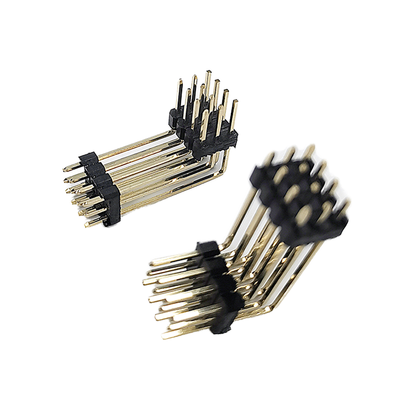 2.54mm Pitch Double Row Male Pin Header Connector Straight PCB Gold-Plated Header Strip