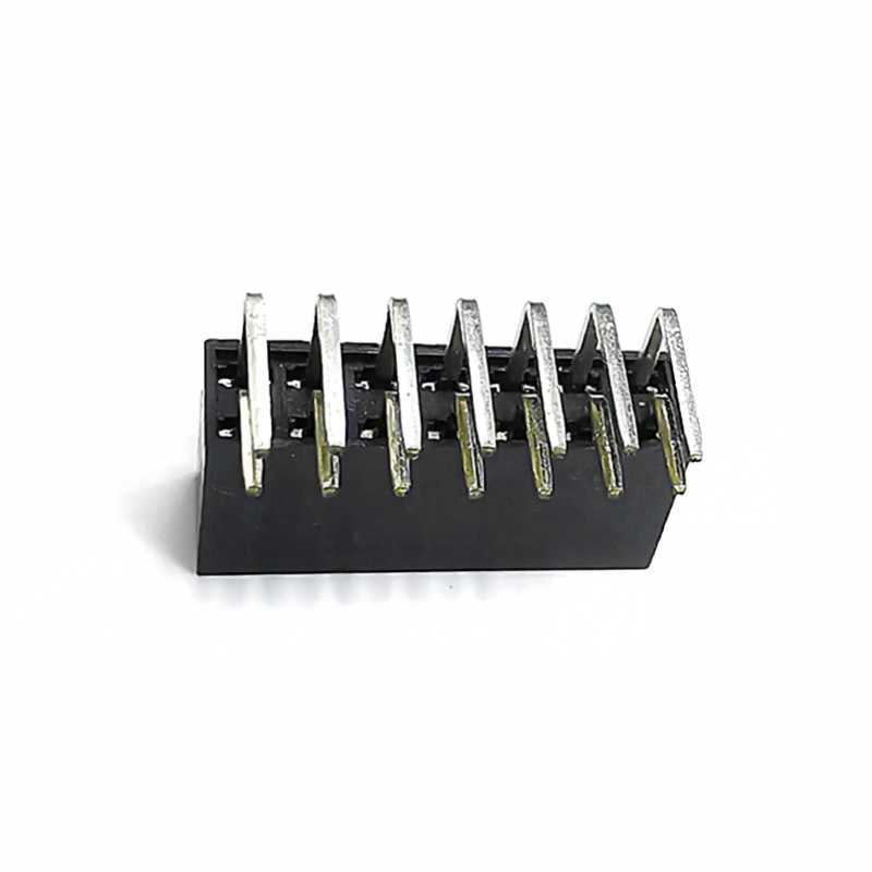 2.54 Double Row Vertical Right Angle 2x4-pin PCB Male-Female Connector Headers