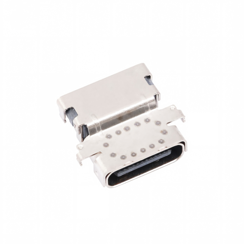 คอนเนคเตอร์ตัวเมีย Type-C USB 3.2 40 Gbps กันน้ำ U4 24 พิน SMT DIP PCB ชุบทอง กระแสไฟ 5A แบบสั่งทำพิเศษ