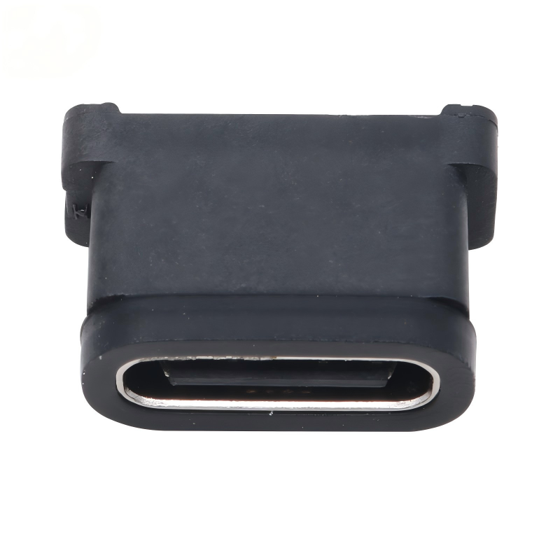 ขั้วต่อตัวเมีย USB 3.2 Type-C 40 Gbps กันน้ำ ซ็อกเก็ต U4 24 พิน SMT DIP PCB ชุบทอง สเตนเลสสตีล 5A 100V AC