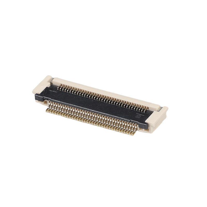 เคลือบทอง 0.5 มม. Pitch FPCFFC Connector 2.7H โพสต์แรงดันแนวนอน SMD 10-68Pin 50V 0.5A