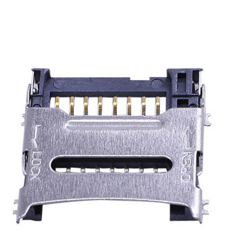 8 ปิน Micro SD / TF Card Socket Molex 472192001 ตัวเลือก H1.8mm Lift-the-Cover (Hinge) SMT Connector