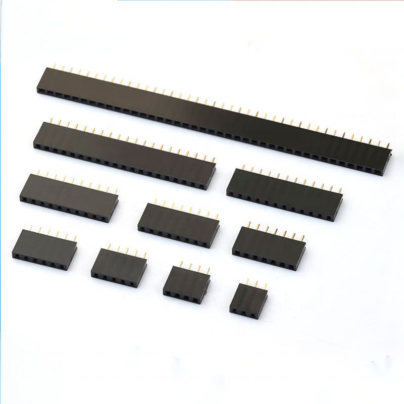 2mm 2pin หัว Pin หญิง สูง DIP แถวเดียว 1 * 2P หญิง 2.0mm สายเชื่อมหัว Pin