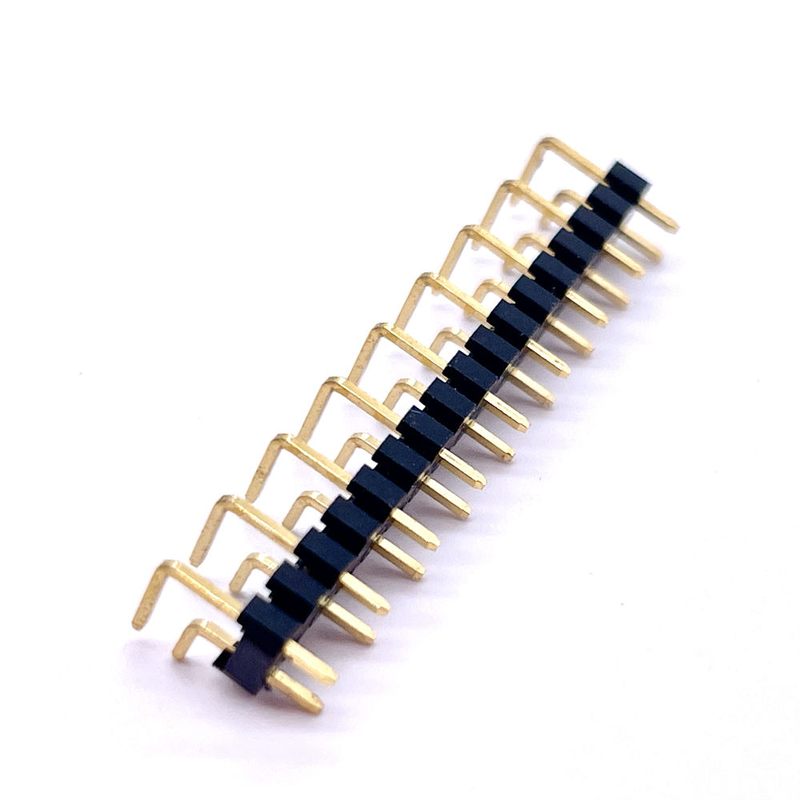 Customized 2.0mm Double Rows 29Pin Bent Needles One-Stop Gold Plating USB PCB Connector Accessory Brass Male Pin Header
