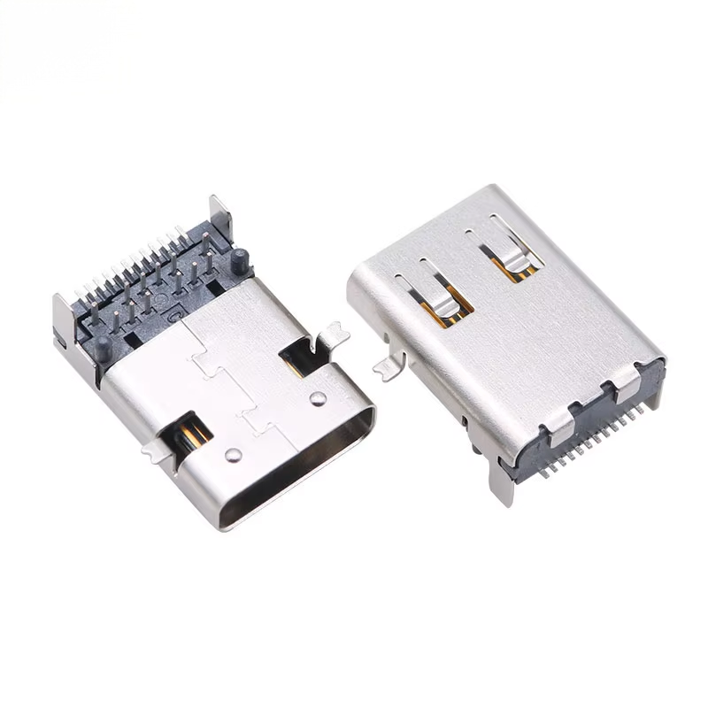 USB 3.1 Type-C 24-Pin High-Frequency Bandwidth 40Gbps Ultra-High-Speed Transmission Female Connector