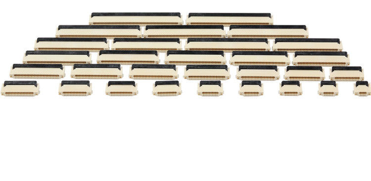 0.5mm ขว้าง Dual Contact FFC FPC ตัวเชื่อมต่อ 6 ขา SMT สำหรับแท็กอิเล็กทรอนิกส์