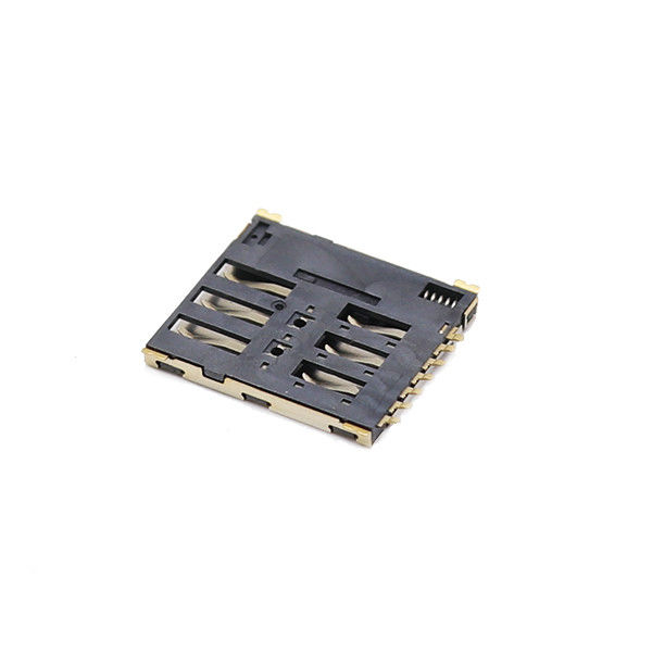 Nano พิมพ์ 6 เข็มหมุด Sim การ์ด ตัวเชื่อมต่อ LCP ดัน ดัน Sim ตัวเชื่อมต่อ สำหรับ Moblie Phone