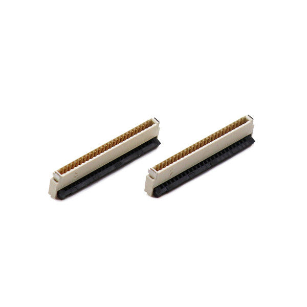หน้าสัมผัส 0.5 มม. ช่องเสียบ FPC ตัวเชื่อมต่อ 4 ขาใต้ตัวล็อค SMT พิมพ์ 1.0mm Height