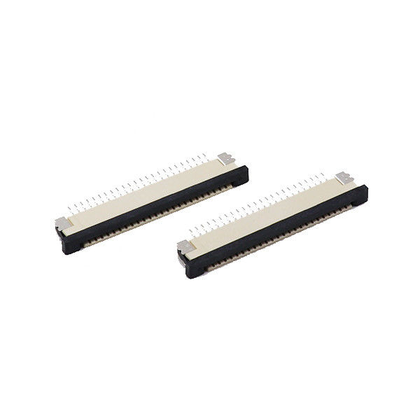 FFC FPC ขั้วต่อสายแบนแบบยืดหยุ่น H2.5mm หน้าสัมผัสด้านบน 12/16/20 เข็มหมุด