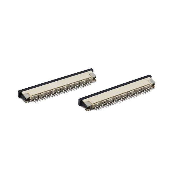 20 พิน SMT ZIF FFC FPC ตัวเชื่อมต่อ 40 เข็มหมุด 1.0mm ขว้าง 2.0mm Height