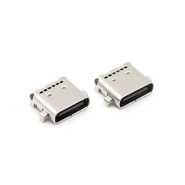 Sinking พิมพ์ SMT USB ตัวเมีย พิมพ์ C ตัวเชื่อมต่อ USB พิมพ์ C 24 เข็มหมุด เบ้า