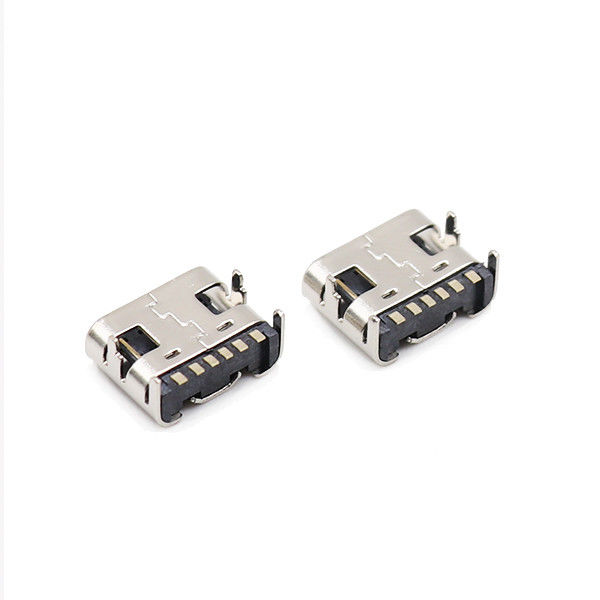 ตัวเชื่อมต่อ ไมโคร USB พิมพ์ C 6 ขา SMD 3.1 มม. ตัวเมีย SMT