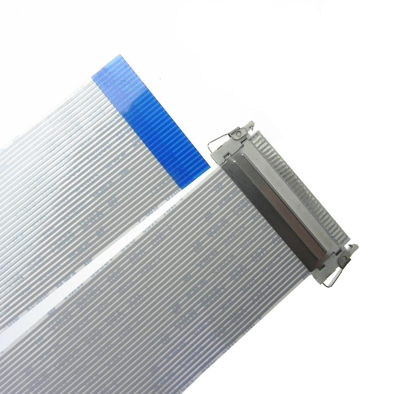 FI-X30HL 1.27mm 50 เข็มหมุด Lvds FFC สายจัมเปอร์แบนสายริบบิ้นสำหรับจอแสดงผล LCD