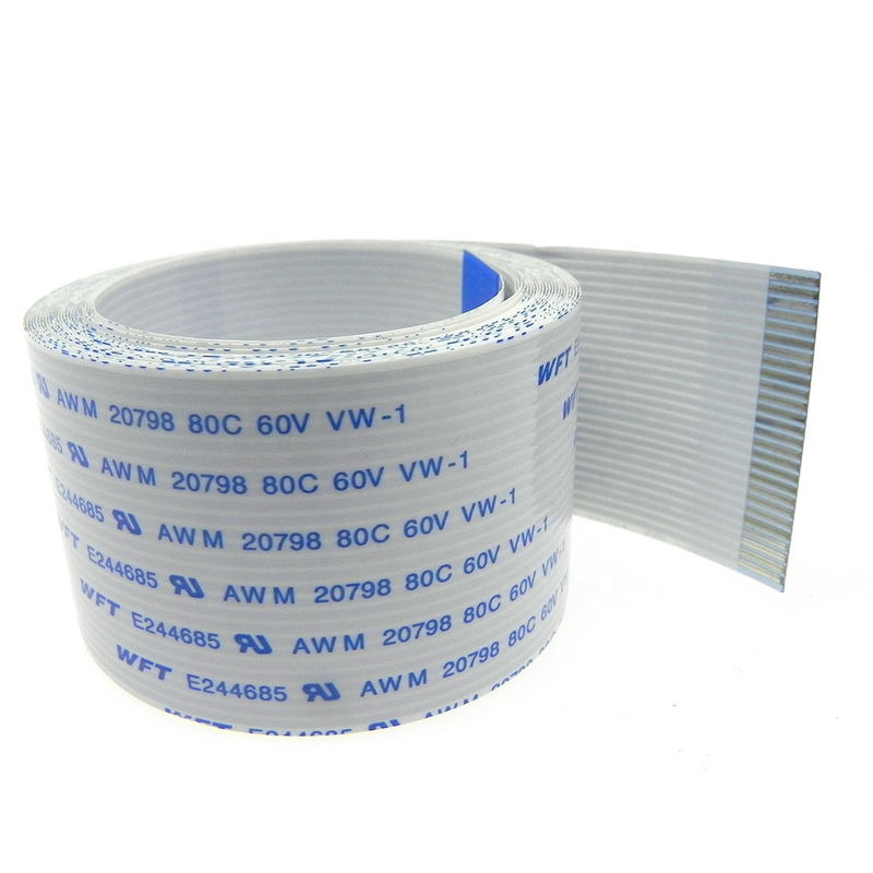 1.0mm ขว้าง 2800mm ยาว FFC สายแบน 30 เข็มหมุด Flex Cable สำหรับเครื่องพิมพ์ 3D