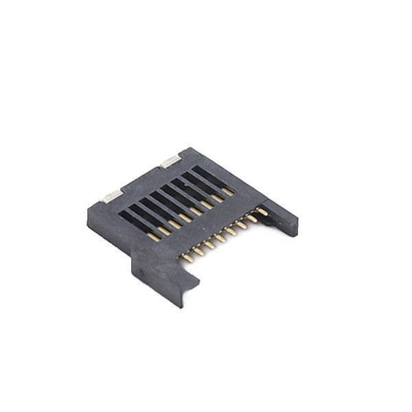 T Flash SMT ช่องเสียบการ์ดหน่วยความจำ ไมโคร SD 8 พินพร้อมเปลือกพลาสติกแบบเต็ม