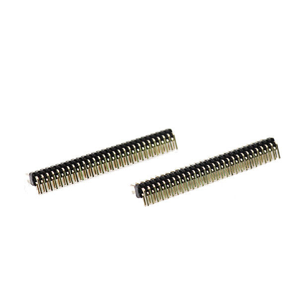 90 องศา 1.27 มม. ขว้าง PCB จุ่ม เข็มหมุด หัวข้อ ตัวเชื่อมต่อ แถวคู่ROHS
