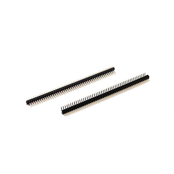 1.27mm ขว้าง Male เข็มหมุด หัวข้อ ตัวเชื่อมต่อ มุมขวาสำหรับแผงวงจรไฟฟ้า PCB