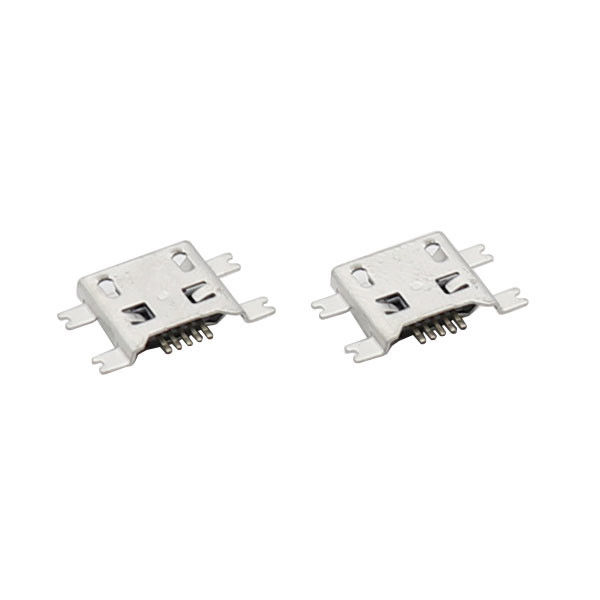 ซิงค์ชนิดแผงเมาท์ไมโคร USB หญิงชาร์จซ็อกเก็ตเชื่อมต่อ 1.17 มม. SMT