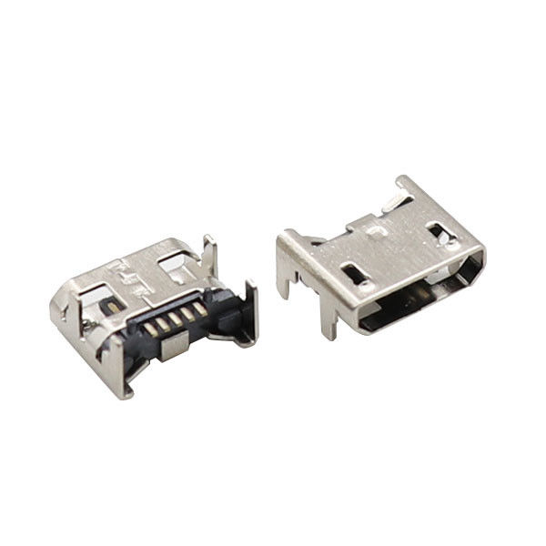 UL94V-0 ขั้วต่อ ไมโคร USB ขาเสียบปลั๊กตัวเมีย 5 ขาใส่ปลั๊กแจ็คที่นั่ง