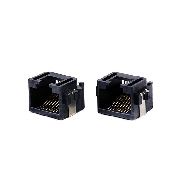 Sinking พิมพ์ Mid Mount RJ45 ตัวเชื่อมต่อ PCB แจ็คแยกส่วนแจ็ค จุ่ม มุมขวา