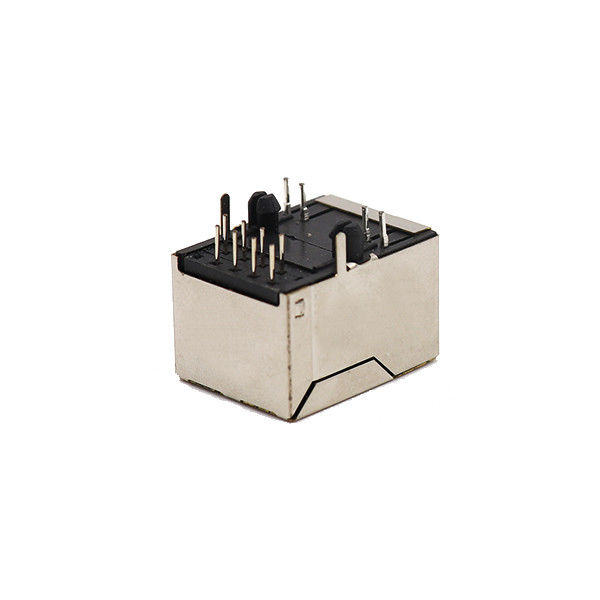 1x1 พอร์ตป้องกันแจ็คตัวเมียตัวเชื่อมต่อ 8P8C RJ45 พร้อมแจ็คโมดูลาร์ Led
